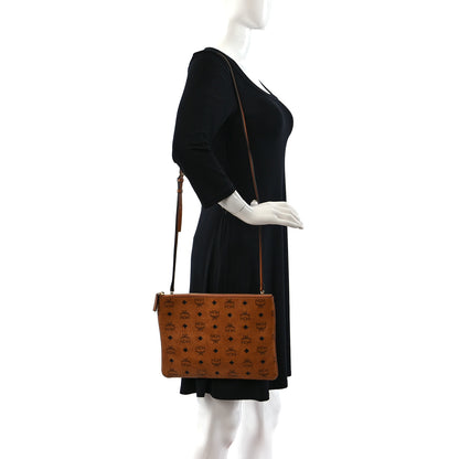 MCM Visetos Original Medium Pouch Cognac 2 of 9