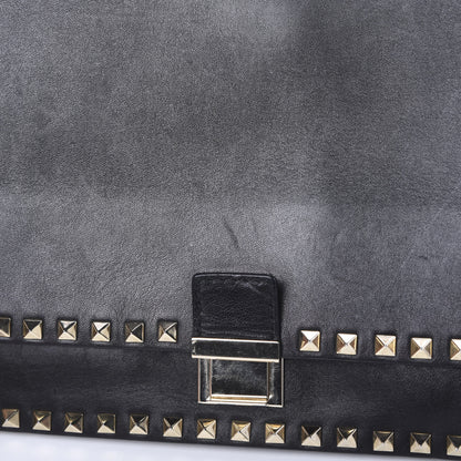 Valentino Garavani Calfskin Rockstud Top Handle Crossbody Black 16 of 18