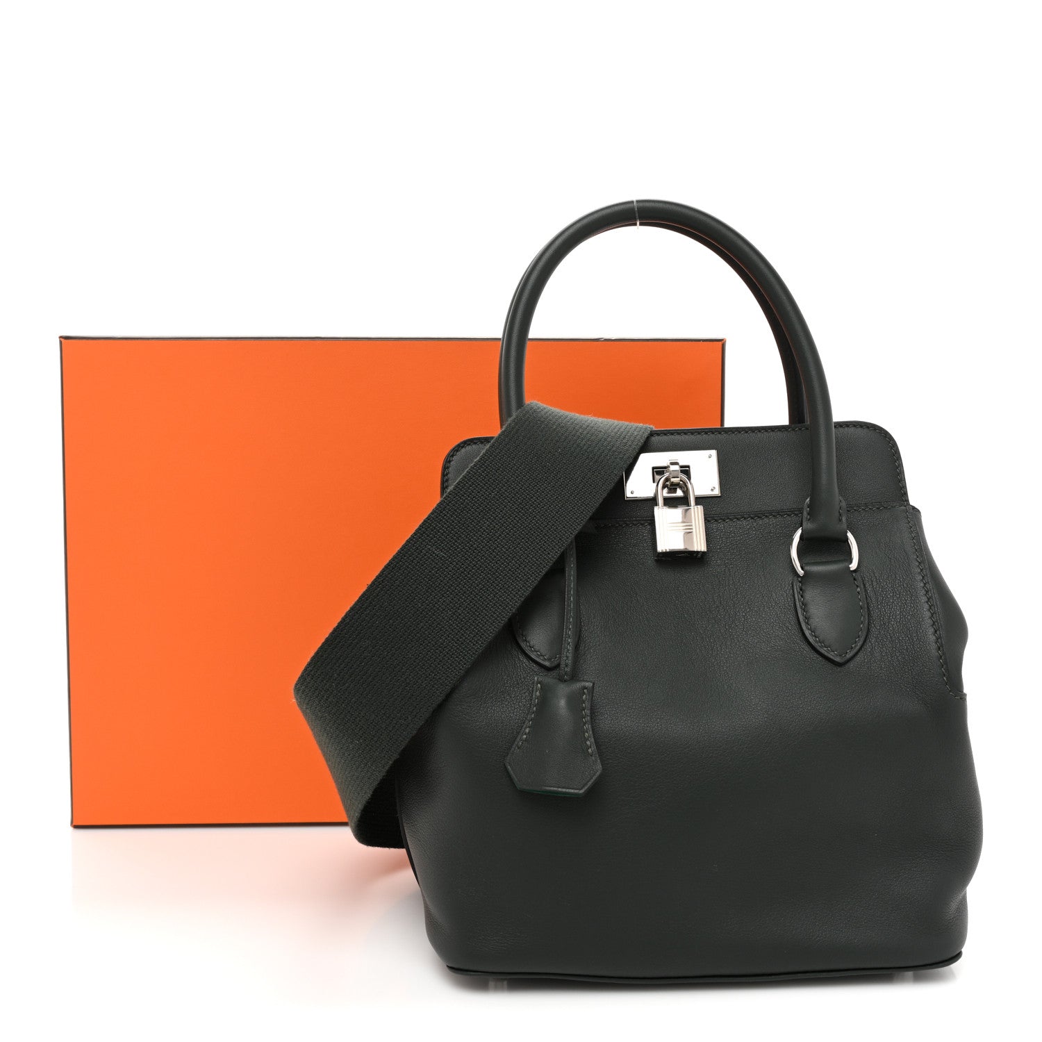 Hermes Swift Verso Toolbox 20 Vert Fonce Vertigo 11 of 11