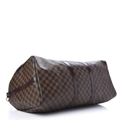 Louis Vuitton Damier Ebene Keepall Bandouliere 55 3 of 12