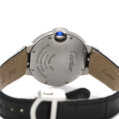 Cartier Stainless Steel Alligator 33mm Ballon Bleu De Cartier Automatic Watch 4 of 5