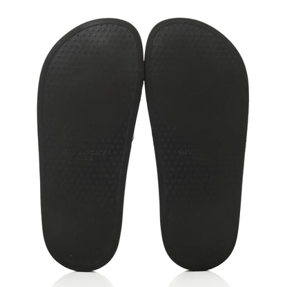Givenchy Rubber Logo Pool Slide Sandals 38 Black 5 of 9