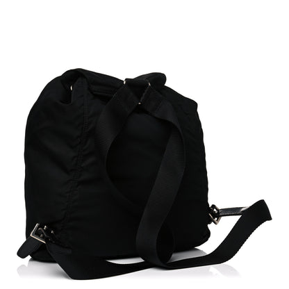 Prada Nylon Vela Medium Cinch Backpack Black 2 of 15