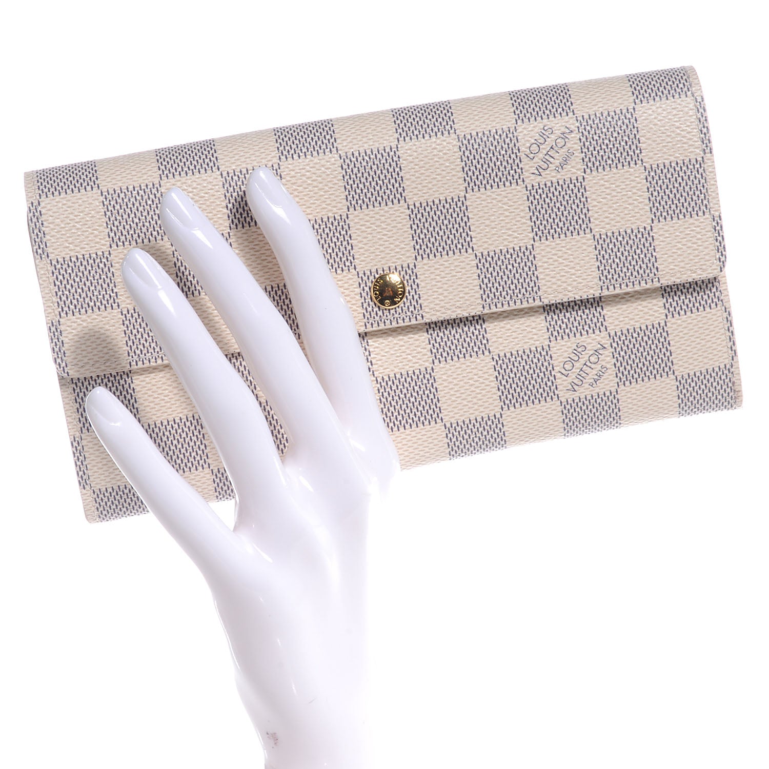 Louis Vuitton Damier Azur Sarah Wallet 2 of 9
