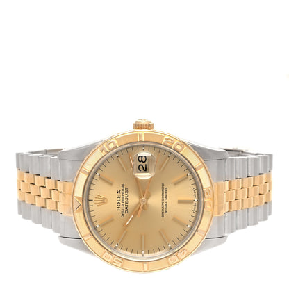 Rolex Stainless Steel 18K Yellow Gold 36mm Oyster Perpetual "Thunderbird" Datejust Watch Champagne 16263 2 of 4