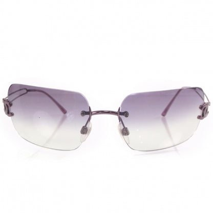 Chanel Frameless CC Logo Sunglasses Lavender 3 of 8
