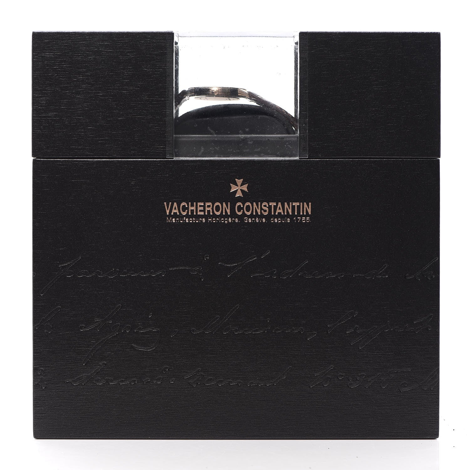 Vacheron Constantin 18K Pink Gold Alligator Diamond 30mm Traditionnelle Quartz Watch 25155/000R-9585 5 of 5