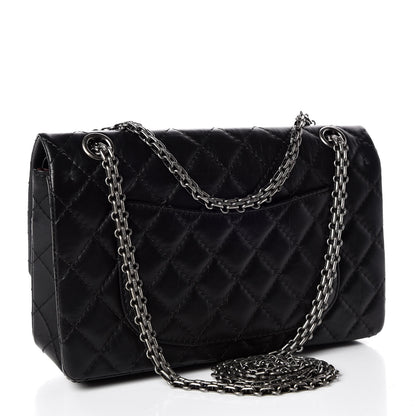 Chanel Aged Calfskin Quilted 2.55 Reissue 225 Flap Black 3 of 9