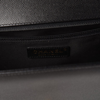 Chanel Caviar Quilted New Medium Boy Flap Black 8 of 11