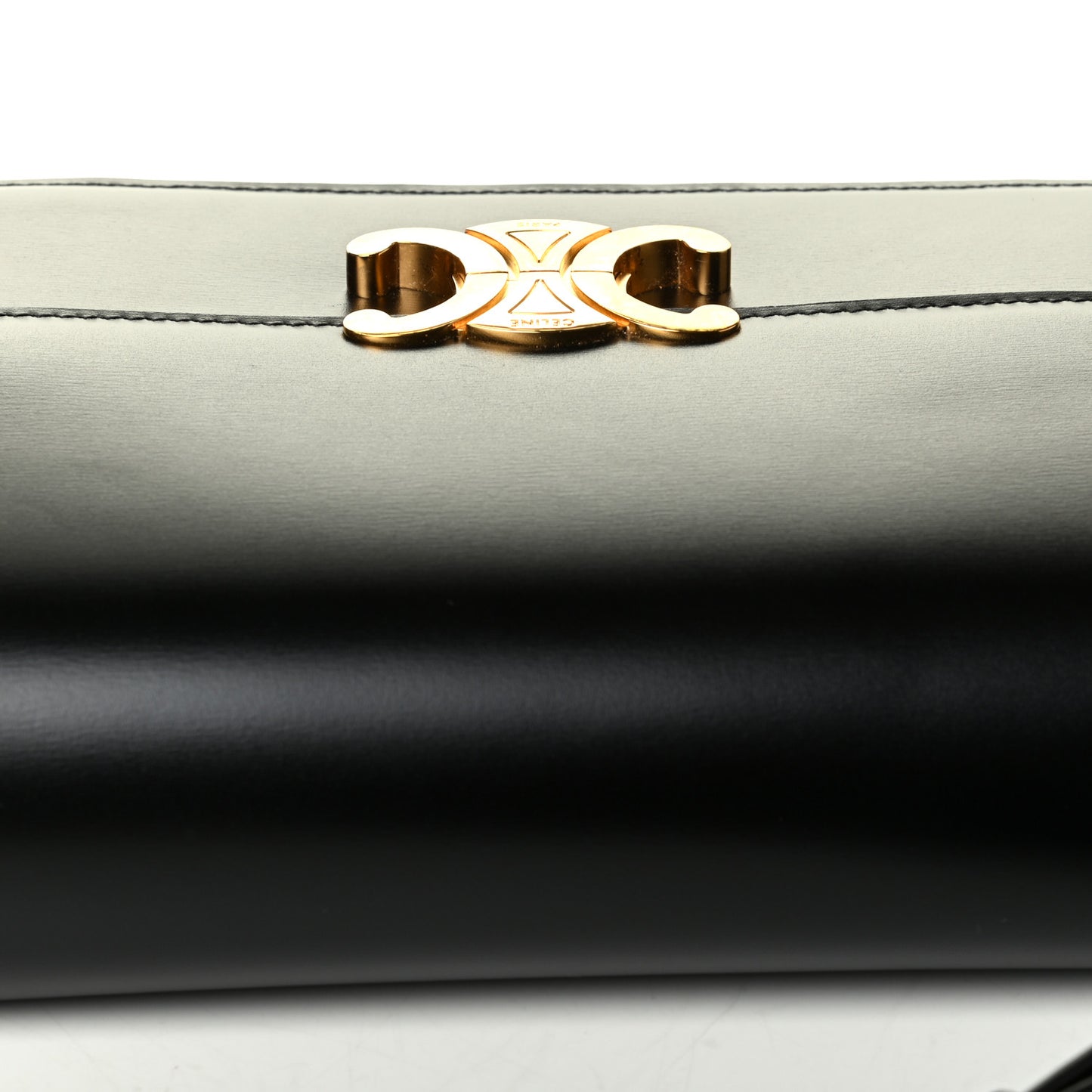 Shiny Calfskin Medium Triomphe Black