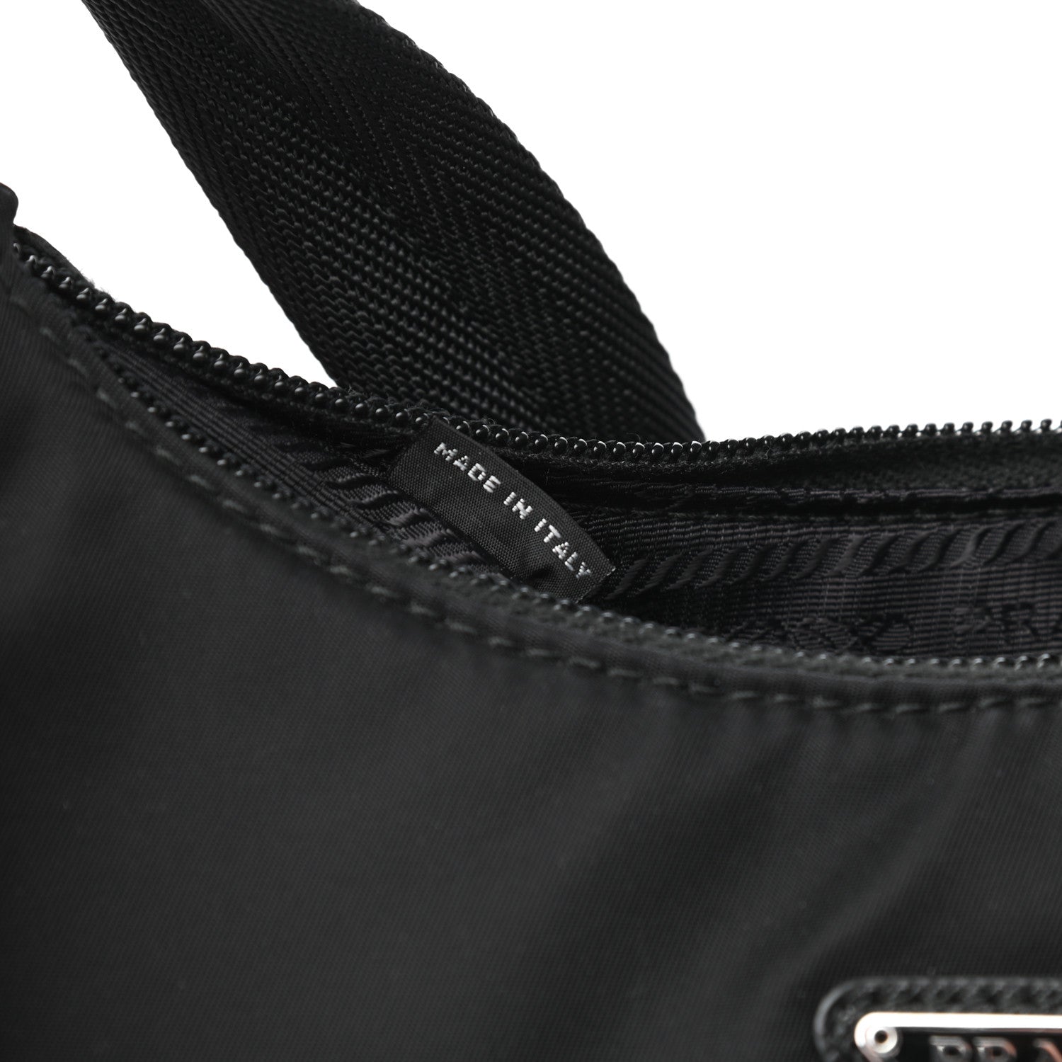 Prada Tessuto Nylon Mini Re-Edition 2000 Bag Black 8 of 12