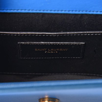 Saint Laurent Calfskin Degrade Small Kate Monogram Satchel Green Blue 6 of 11