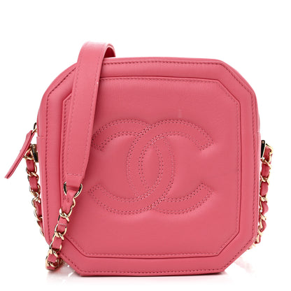 Chanel Calfskin CC Clock Camera Case Pink 1 of 14