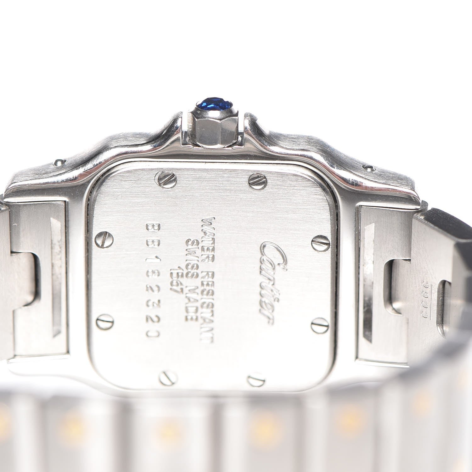 Cartier Stainless Steel 18K Yellow Gold 24mm Santos De Cartier Galbee Quartz Watch 5 of 13