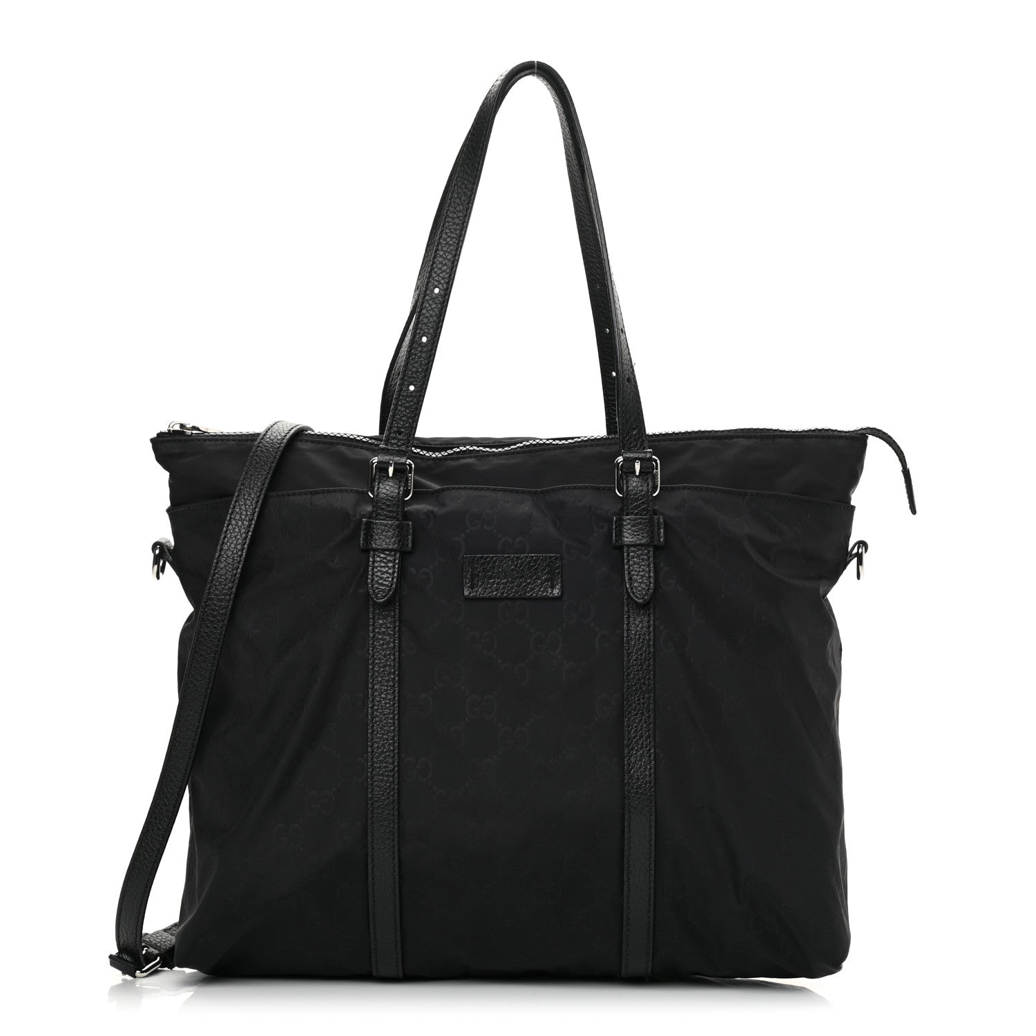 Gucci Nylon Monogram Tote Black 1 of 11