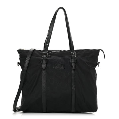 Gucci Nylon Monogram Tote Black 1 of 11
