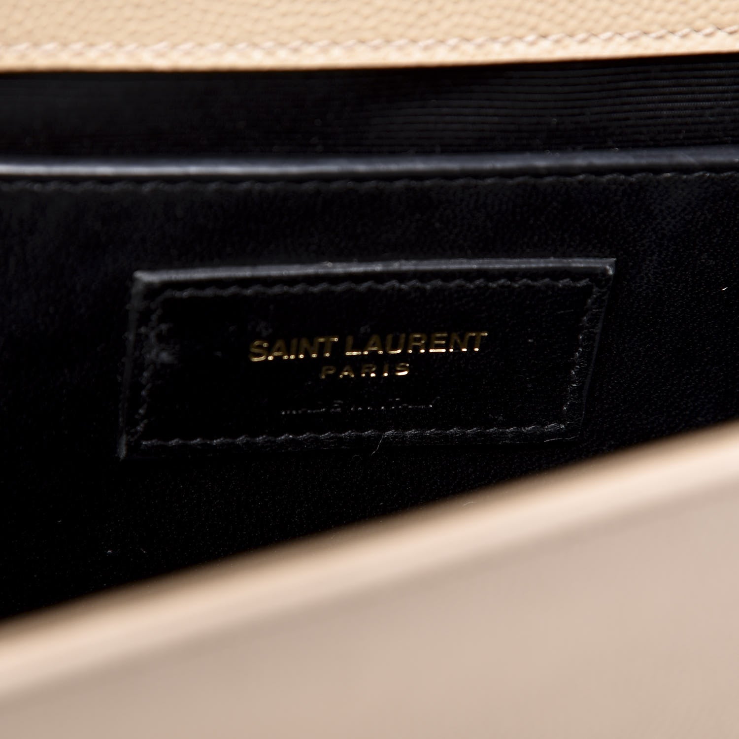 Saint Laurent Grain De Poudre Medium Monogram Kate Satchel Nude Powder 7 of 10