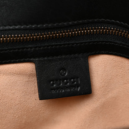 Gucci Calfskin Matelasse Small GG Marmont Shoulder Bag Black 6 of 10