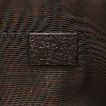 Gucci Monogram Dollar Calfskin Belt Bag Beige Ebony Testa di Moro Marrone Scuro 6 of 15