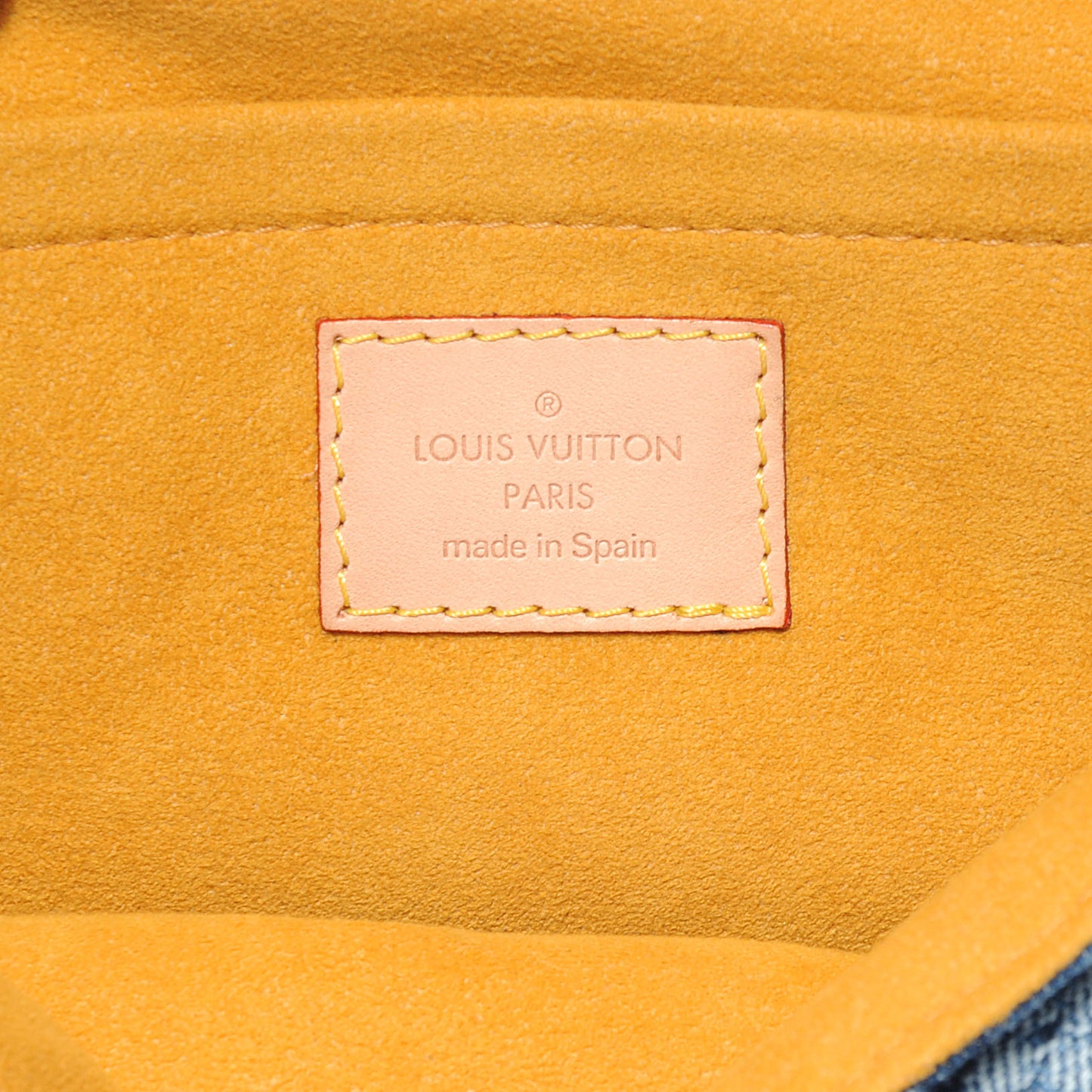 Monogram Denim Mini Pleaty Blue
