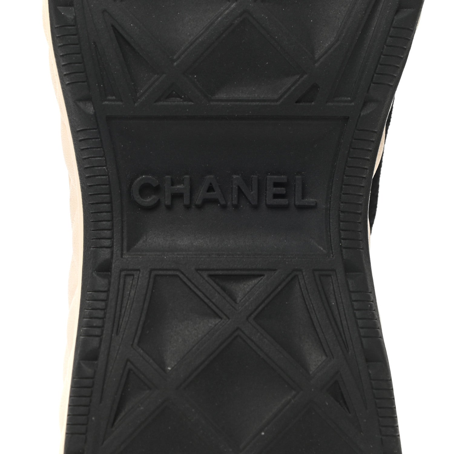 Chanel Suede Calfskin Embroidered CC Sneakers 39 Black 6 of 9