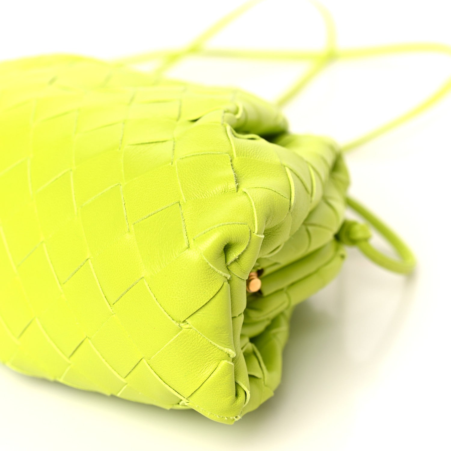 Bottega Veneta Nappa Intrecciato The Mini Pouch Kiwi 9 of 9
