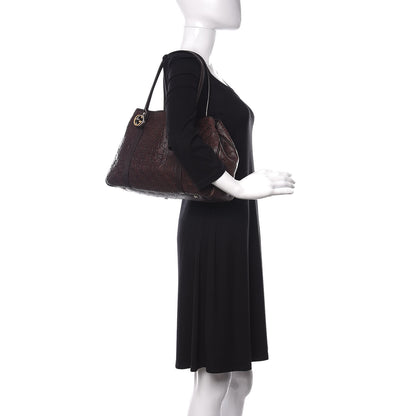 Gucci Guccissima Medium GG Twins Tote Dark Brown 2 of 10