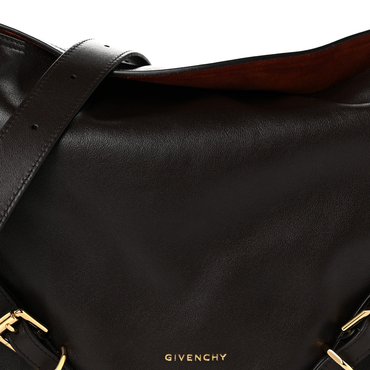 Givenchy Calfskin Medium Voyou Bag Chocolate 8 of 10