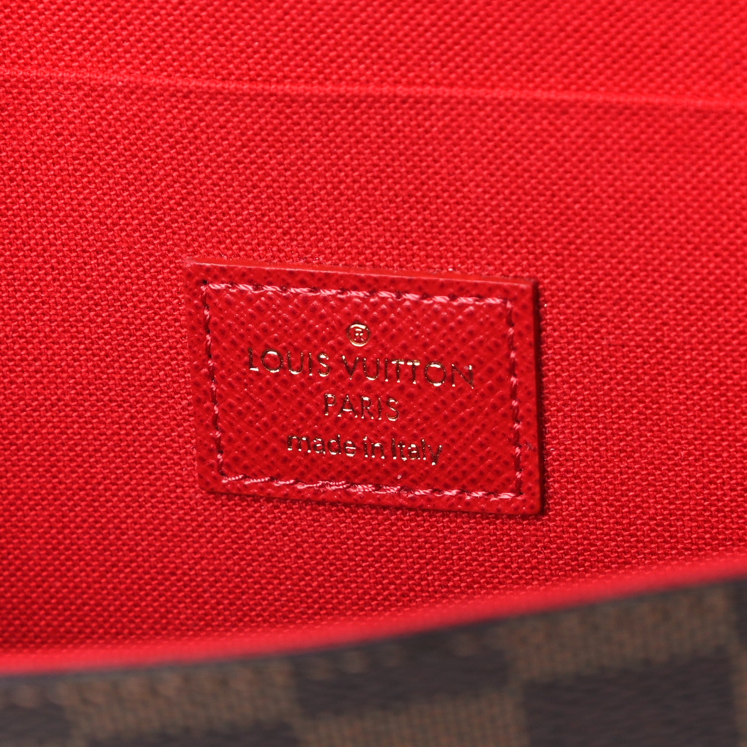 Louis Vuitton Damier Ebene Pochette Felicie Chain Wallet 5 of 10