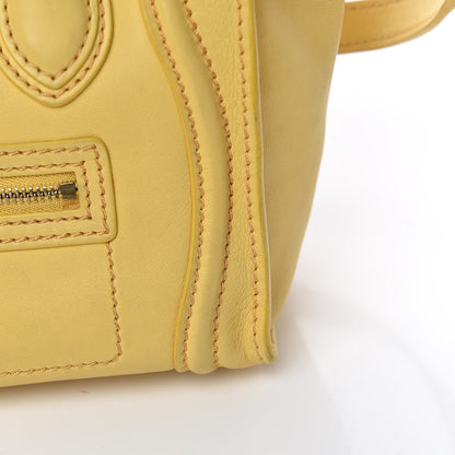 Celine Smooth Calfskin Nano Luggage Citron 11 of 20