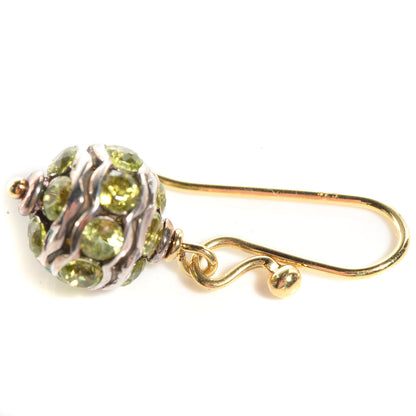 David Yurman 18k Gold 10mm Peridot Drop Earrings 5 of 6