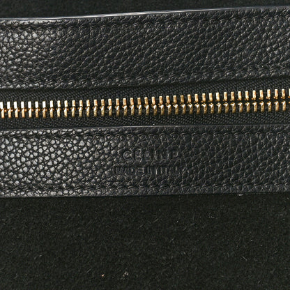 Celine Soft Grained Calfskin Medium Belt Cabas Phantom Black 6 of 9