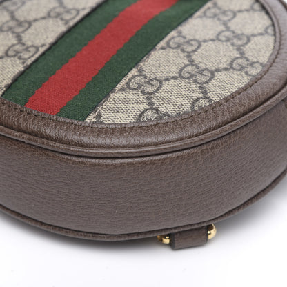 Gucci GG Supreme Monogram Web Mini Ophidia Round Backpack Brown 8 of 9