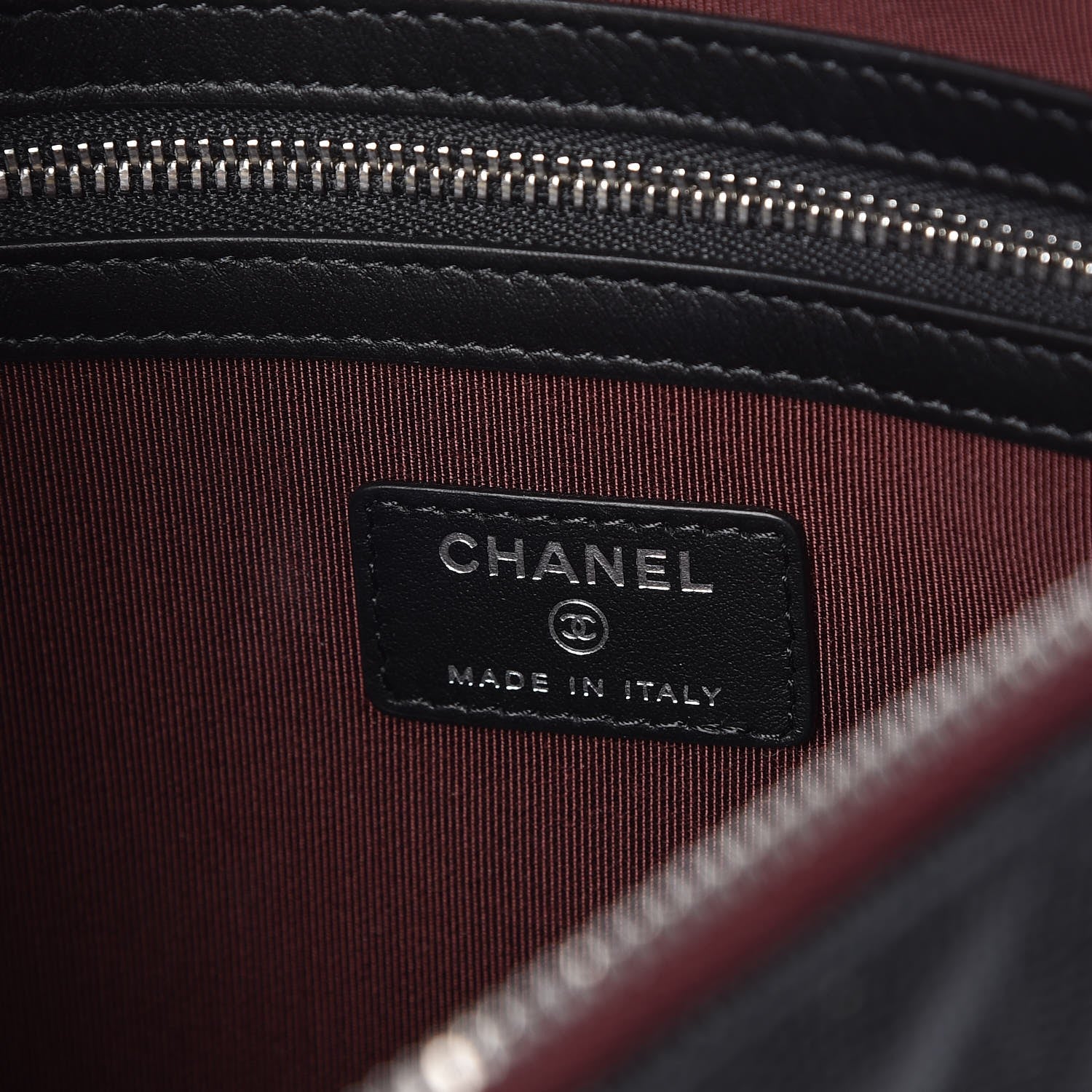 Chanel Caviar Quilted Medium Cosmetic Case Black 7 of 7