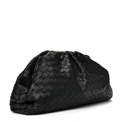 Bottega Veneta Nappa Maxi Intreccio The Pouch Oversized Clutch Black 2 of 5