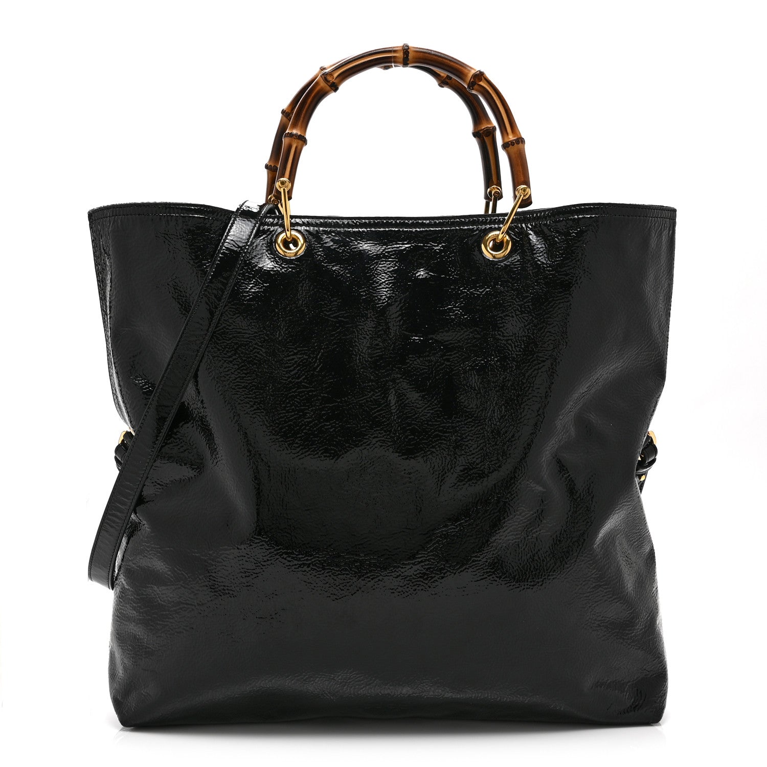 Gucci GG Monogram Bamboo Reversible Tote Black 4 of 18