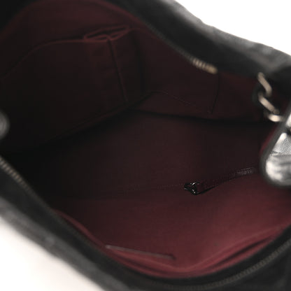 Chanel Crumpled Grained Calfskin CC Crave Tote Black 5 of 11