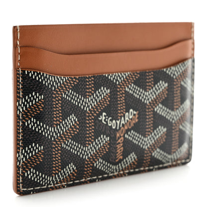 Goyard Goyardine Saint Sulpice Card Holder Black Gold 3 of 7