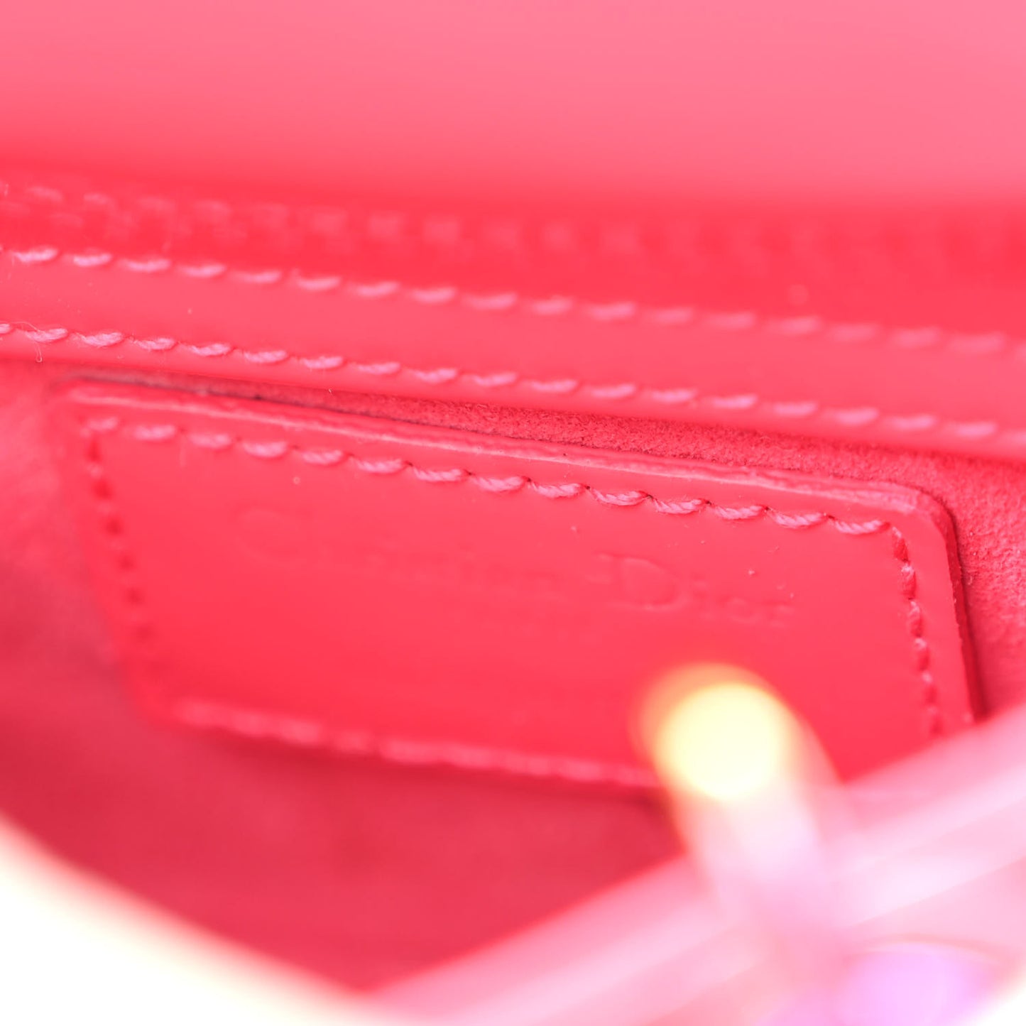 Patent Cannage Micro Lady Dior Pink