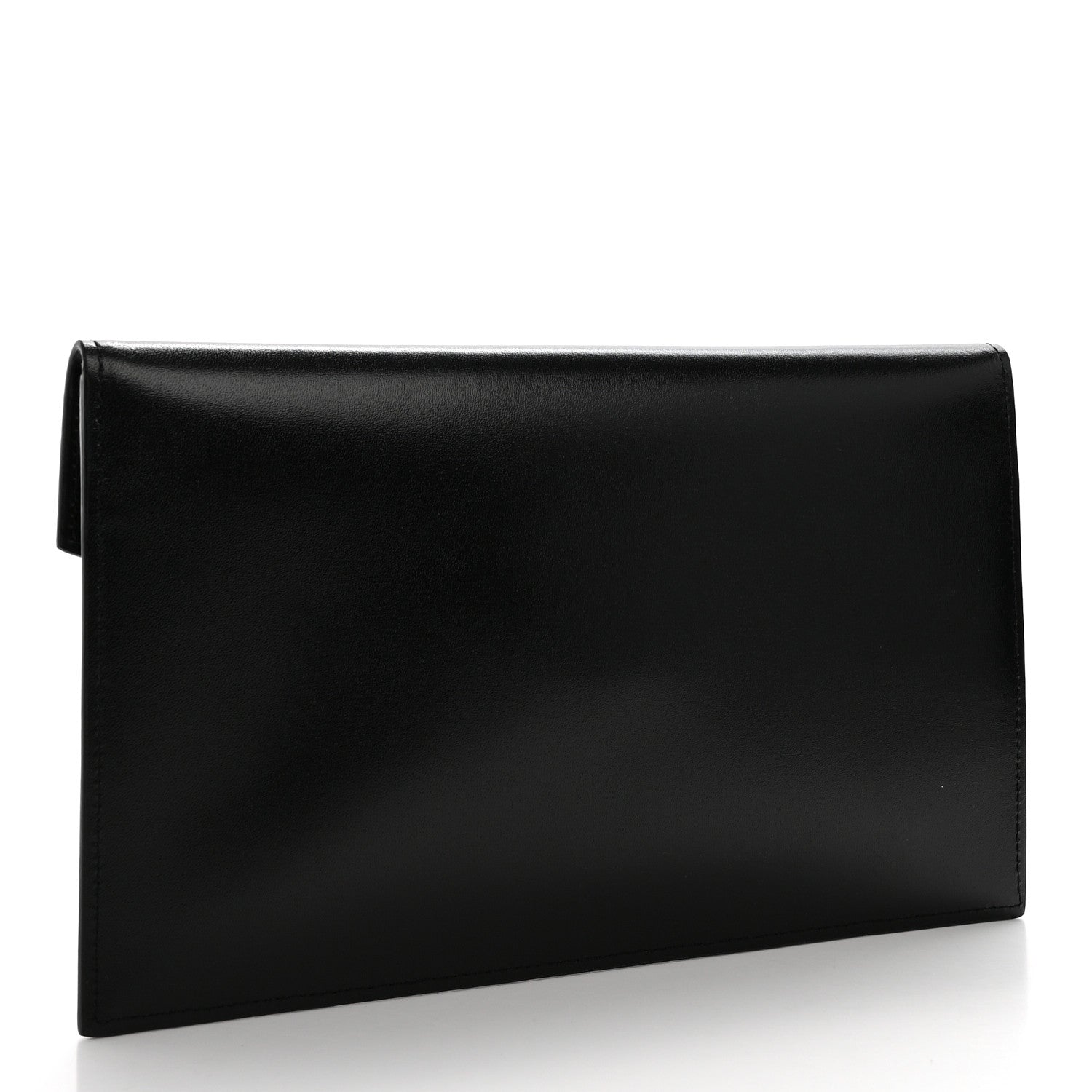 Saint Laurent Smooth Shiny Calfskin Uptown Pouch Black 3 of 8