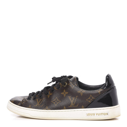 Louis Vuitton Patent Monogram Frontrow Sneakers 39 1 of 12