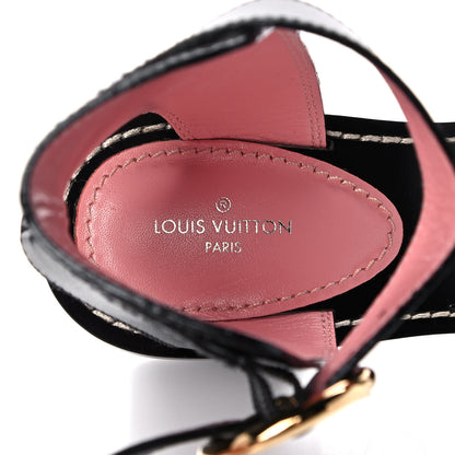 Louis Vuitton Calfskin Monogram Passenger Sandals 39 Black 7 of 7