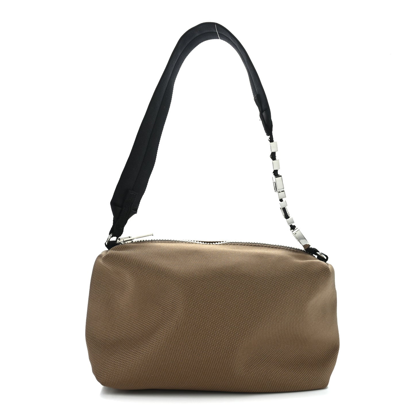 Nylon Canvas Heiress Sport Shoulder Bag Cognac