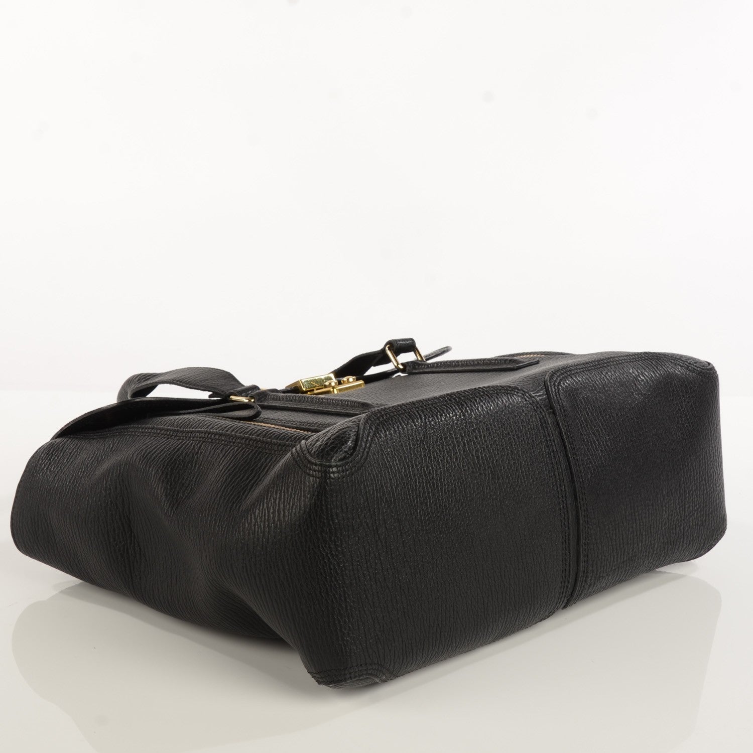 3.1 Phillip Lim 3.1 Textured Calfskin Large Pashli Satchel Black 4 of 14