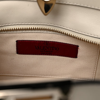 Valentino Garavani Vitello Mini Rockstud Double Handle Tote Ivory 6 of 12