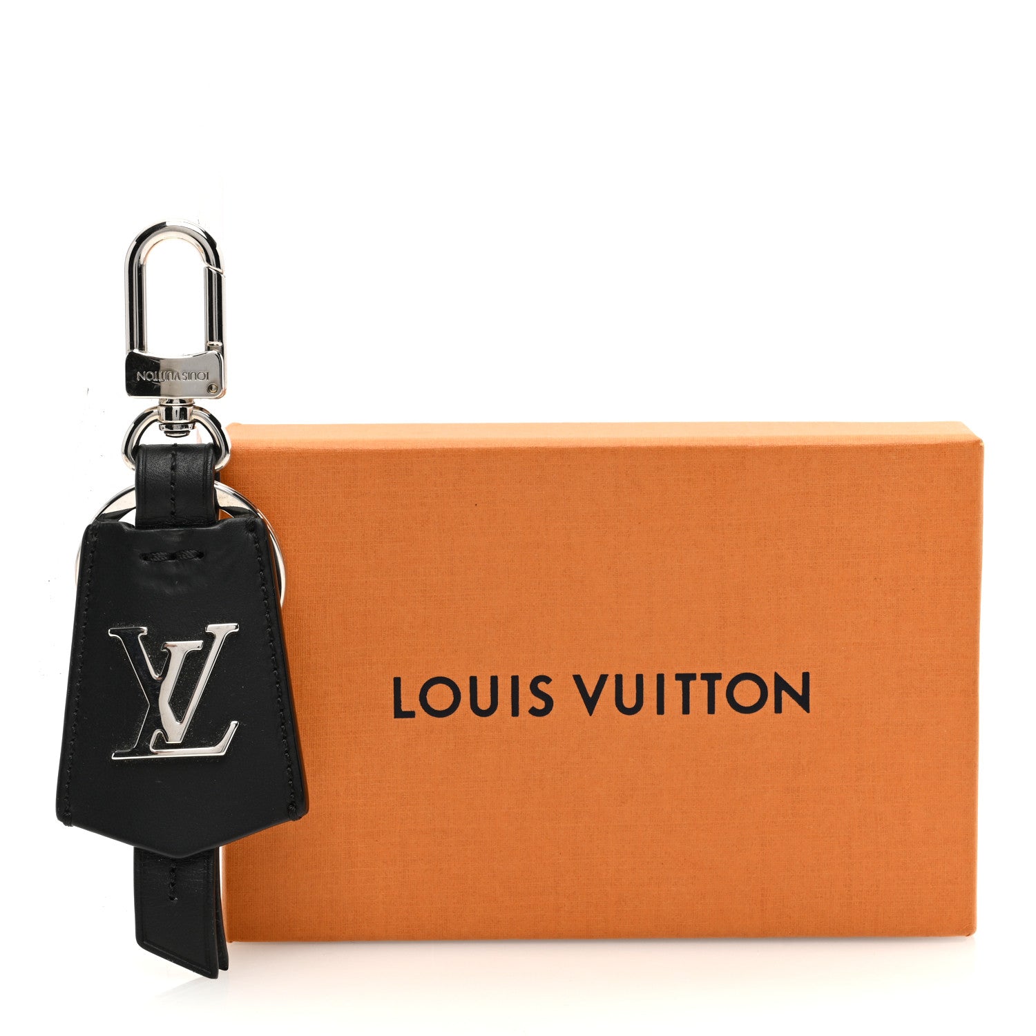 Louis Vuitton Calfskin Clochette Bag Charm Key Holder Black 4 of 4