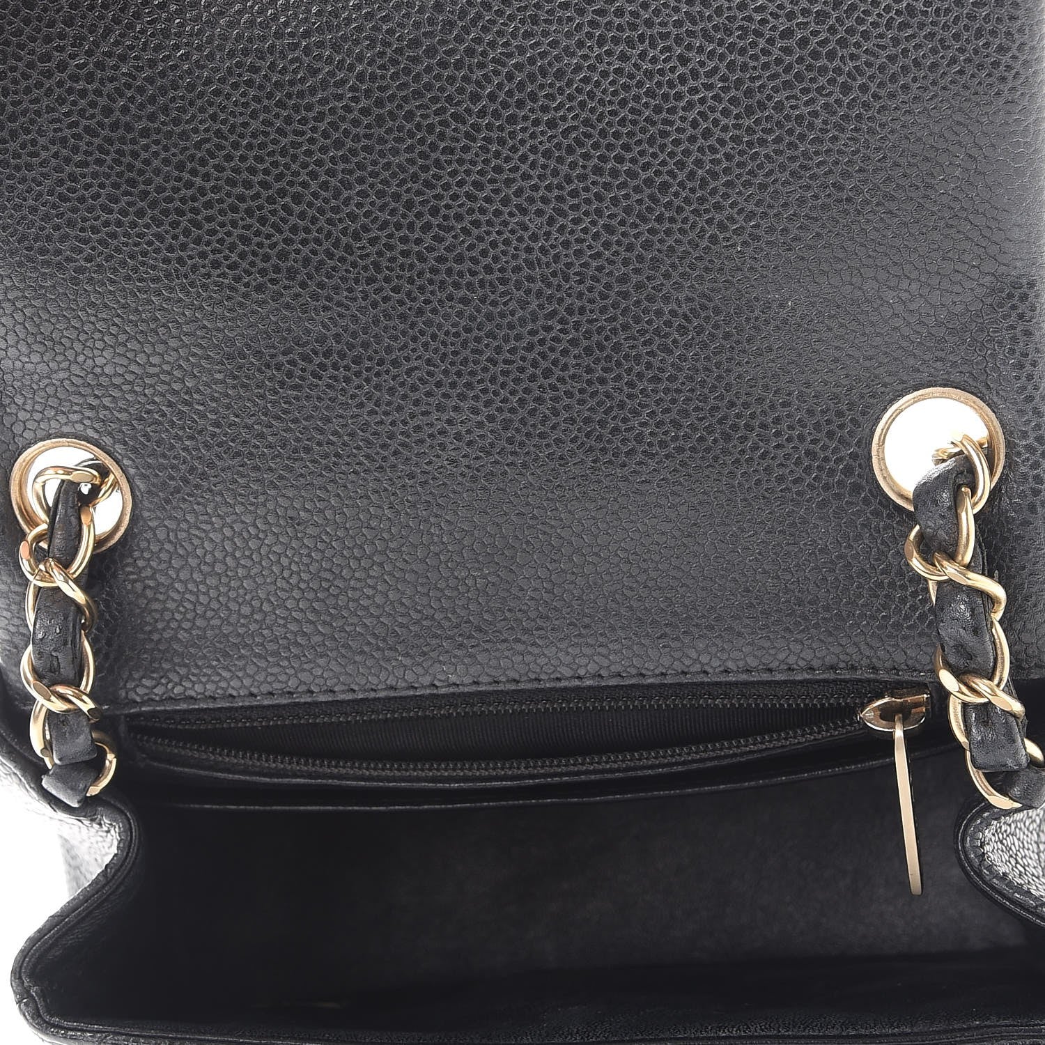 Chanel Caviar Quilted Mini Square Flap Dark Grey 9 of 9