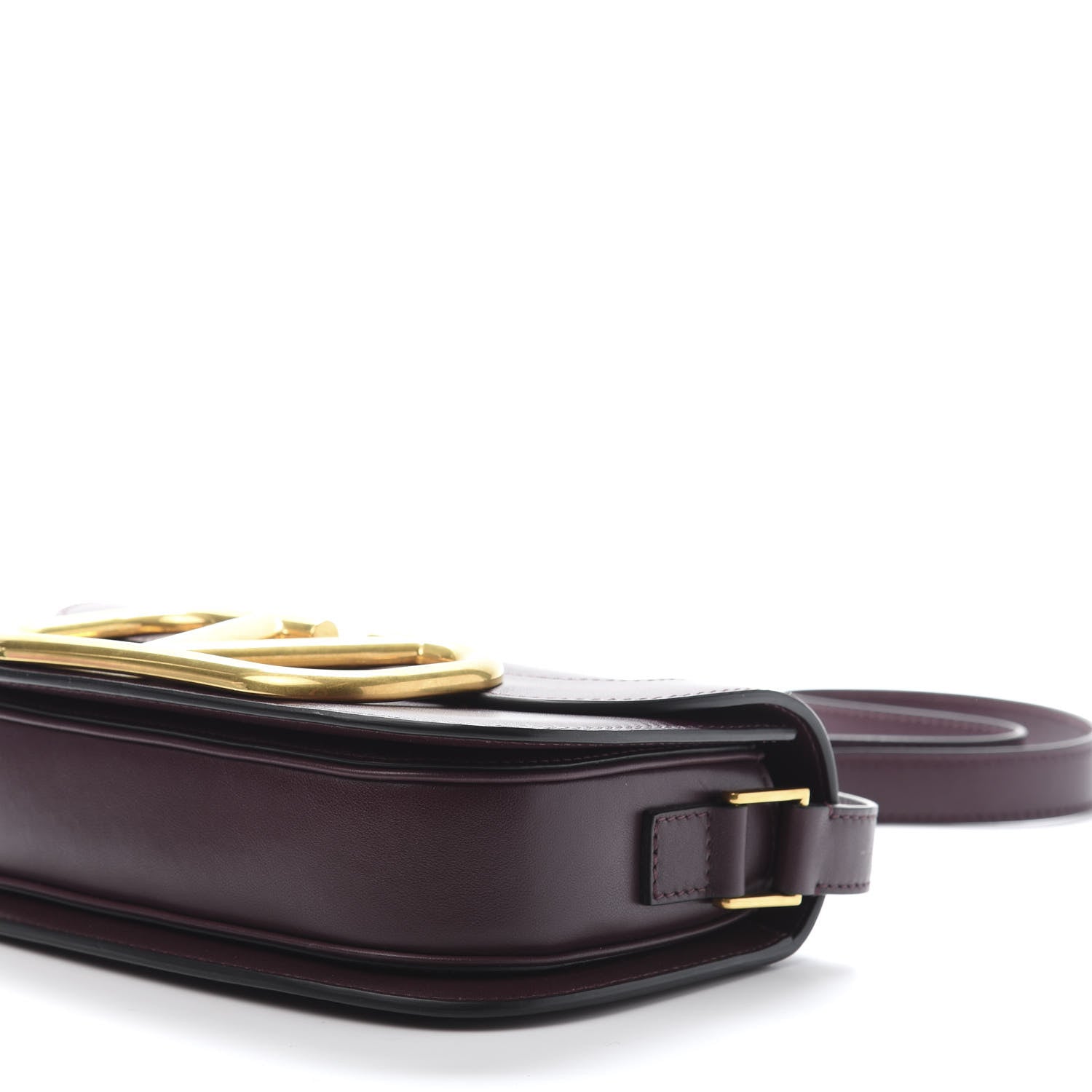 Valentino Garavani Smooth Calfskin Supervee Shoulder Bag Rubin 9 of 11