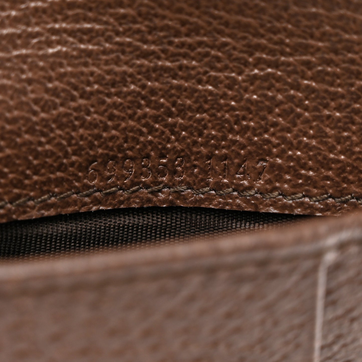 GG Supreme Monogram Textured Dollar Calfskin Web Ophidia Overlay Zip Around Card Case Wallet Beige Ebony New Acero