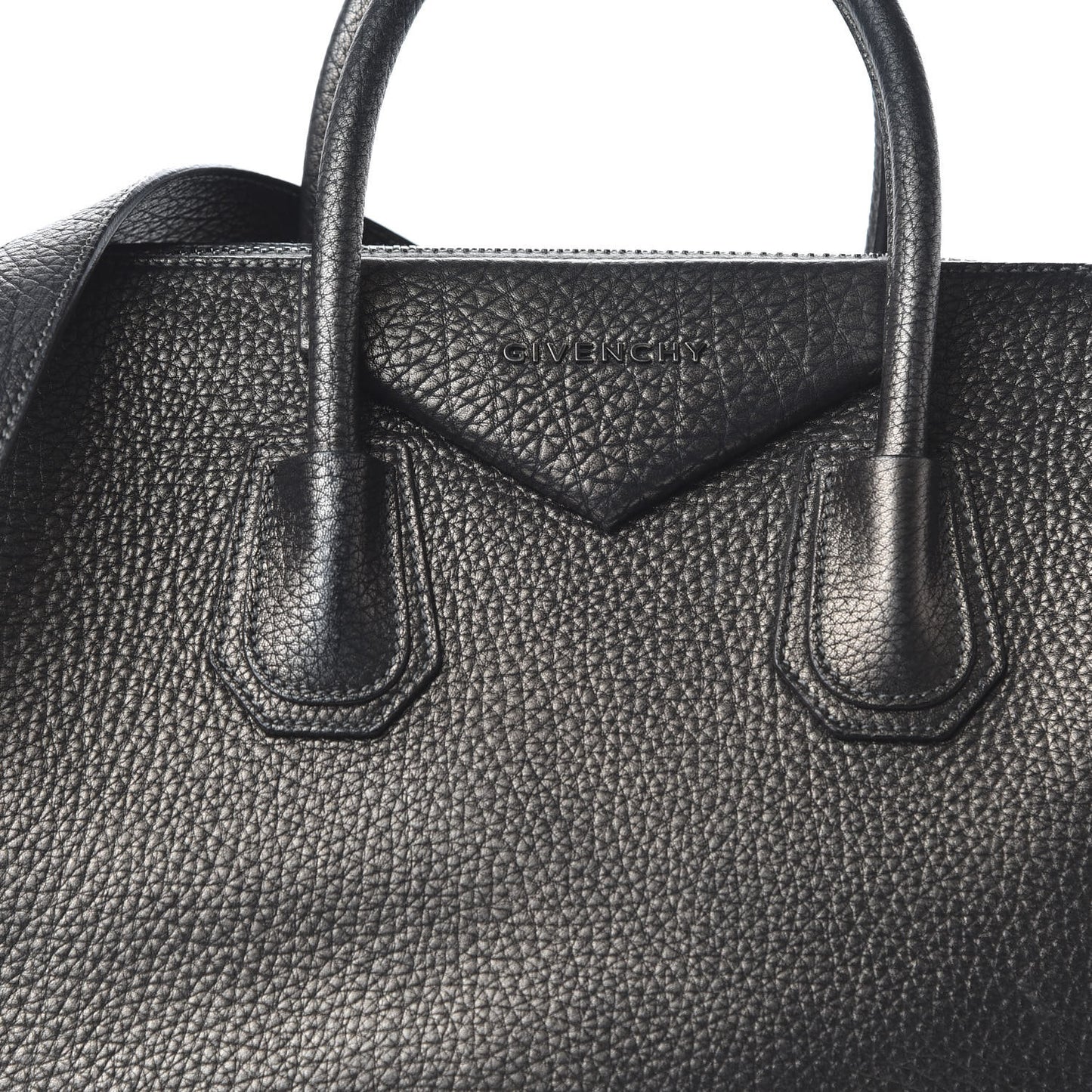 Metallic Sugar Goatskin Medium Antigona Gunmetal